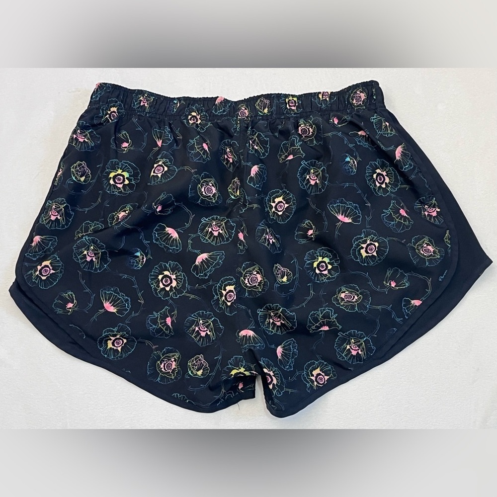 Nike Women's Tempo Dri-Fit Black Floral Print Running Athletic Drawstring Shorts - Picture 16 of 16